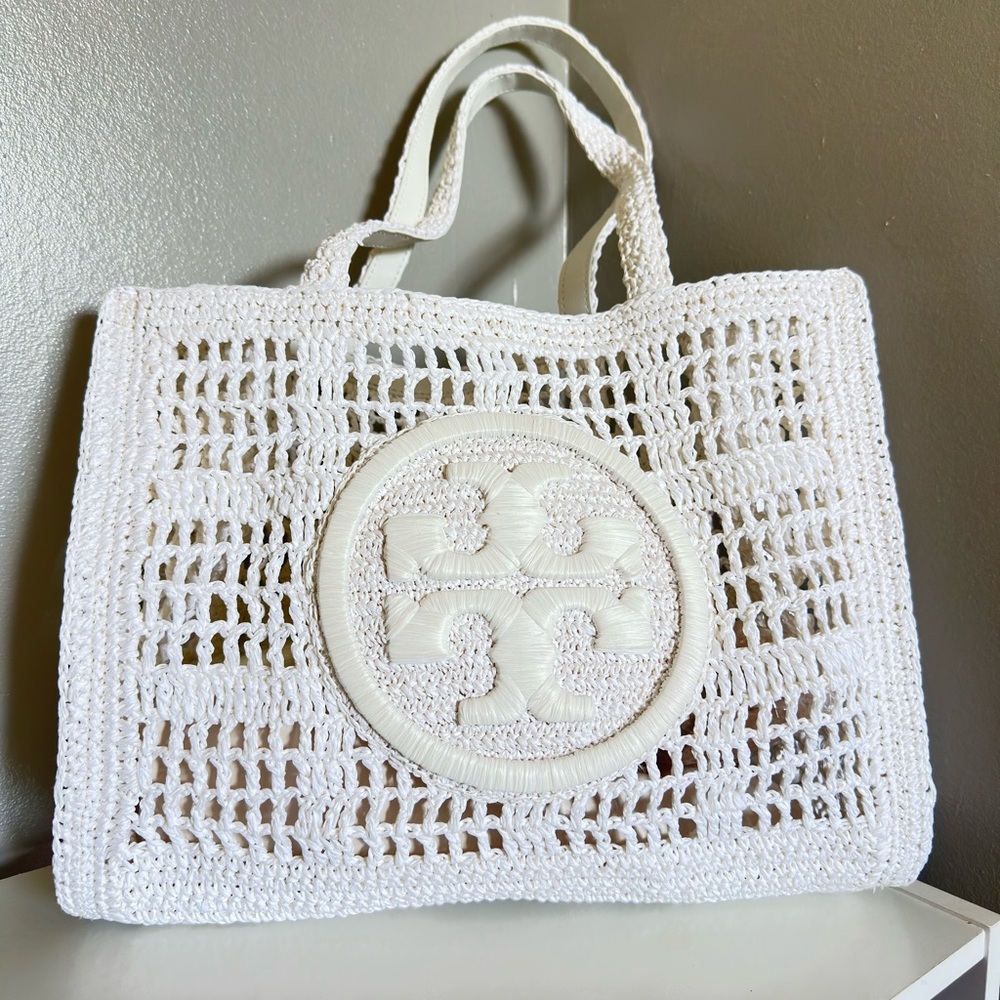 Tory Burch Small Ella Hand-Crocheted Tote